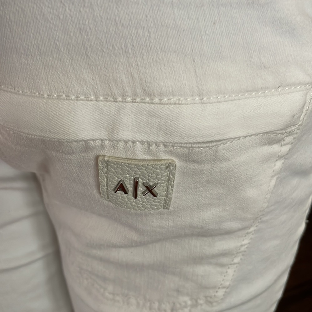 Armani exchange white jeans A/X